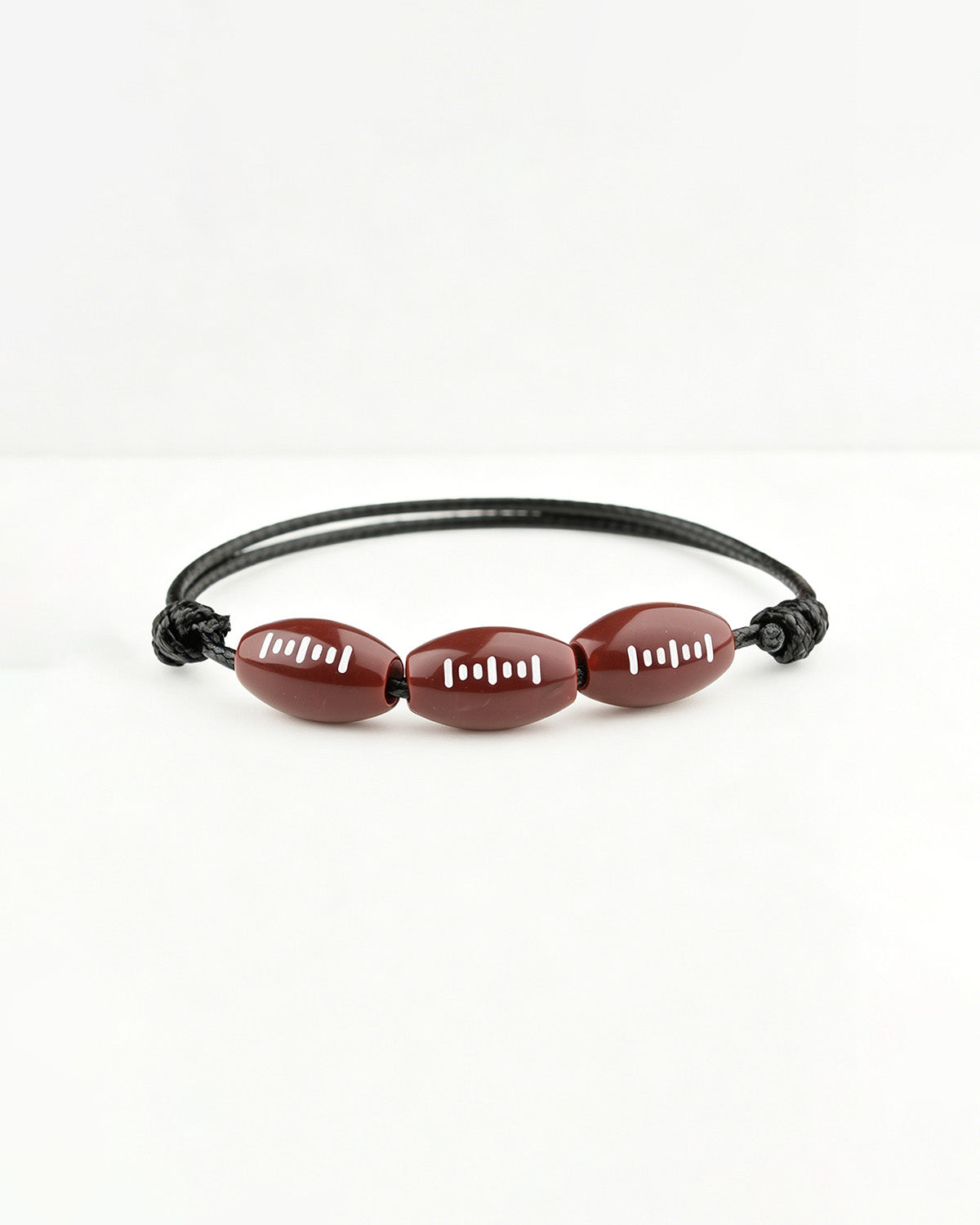 Football Mom Cord Bracelet | Minimalist Game Day Sports Bead Jewelry SP041