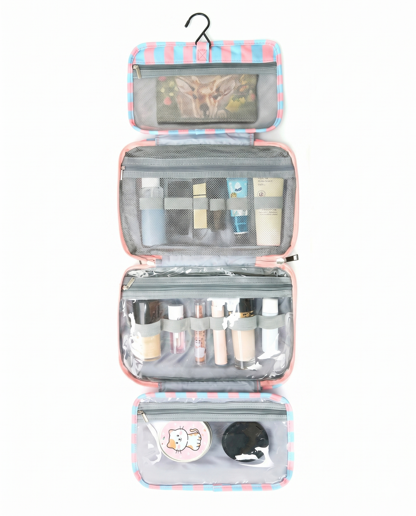 Bulk Blue Pink 4-Fold Toiletry Organizer Vacation Y2K Accessory SP082