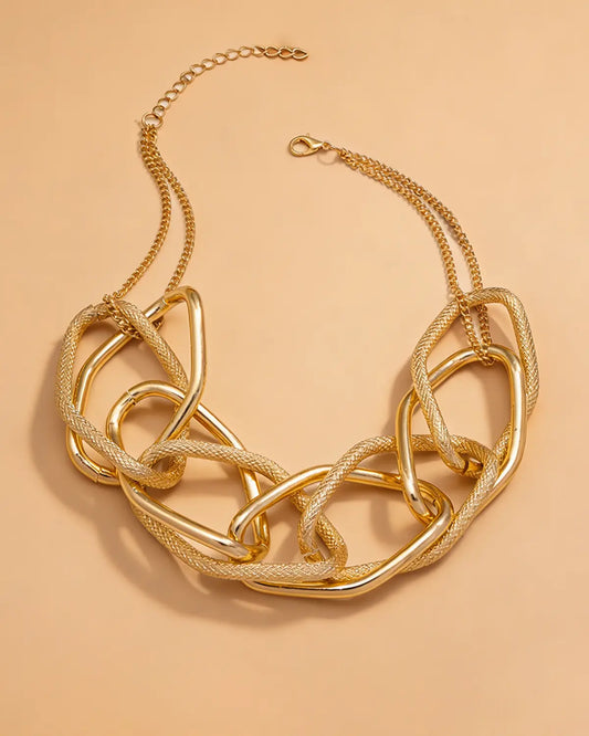 Gold Chunky Chain Necklace Party Boutique SP319