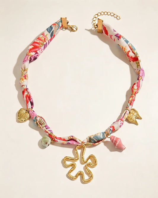 Multicolor Boho Charm Necklace Vacation Boutique Jewelry Gift SP303