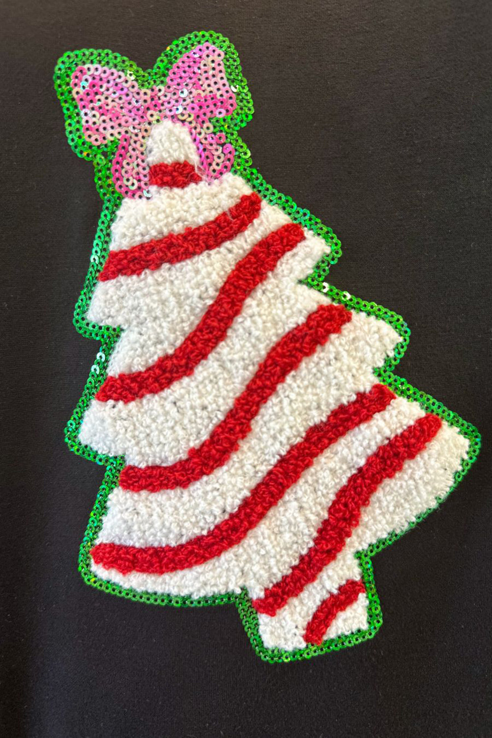 Wholesale 3 colors sequin Christmas tree long sleeve blouse WL017