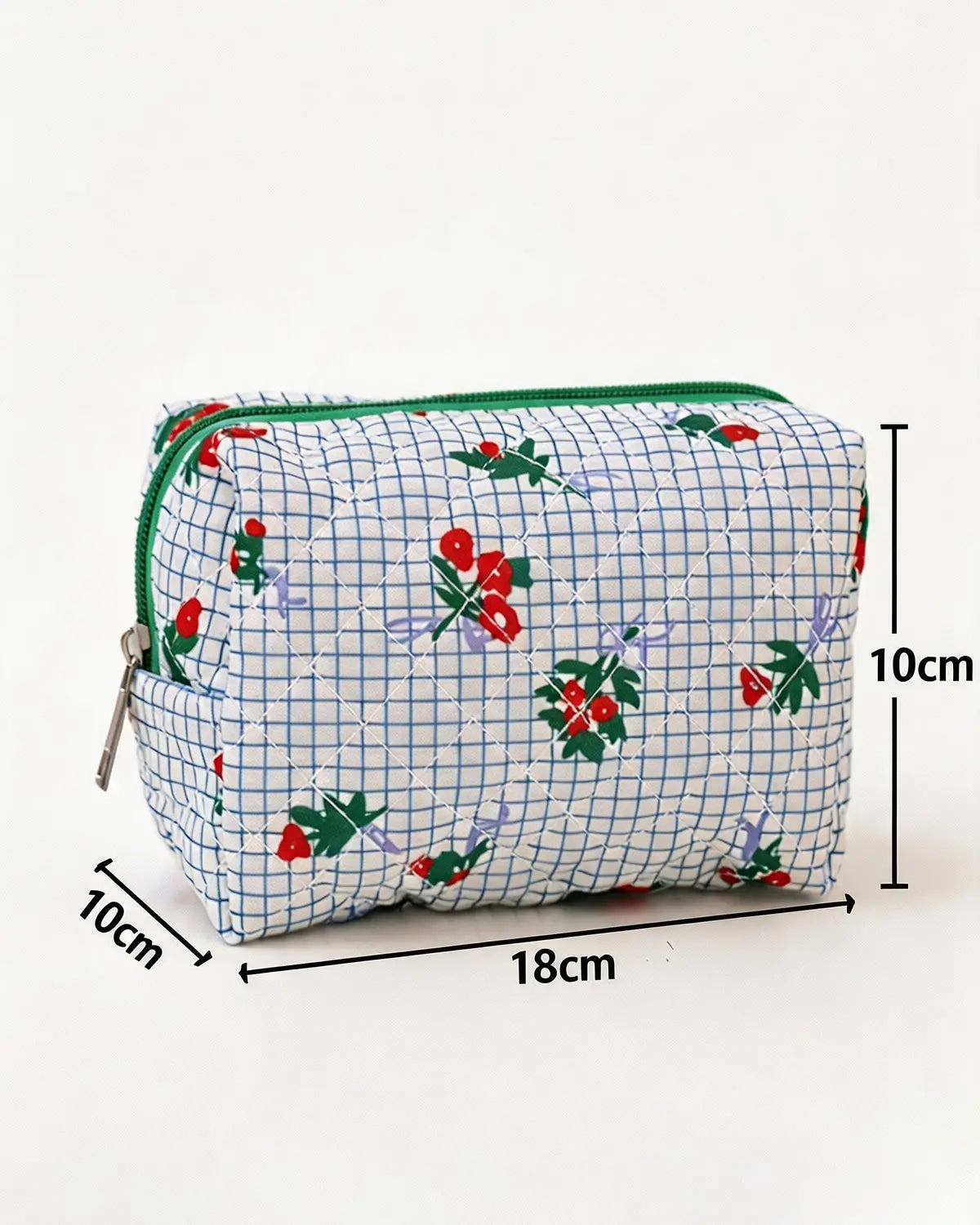 Green Floral Makeup Bag Daily Preppy Boutique Gift SP292