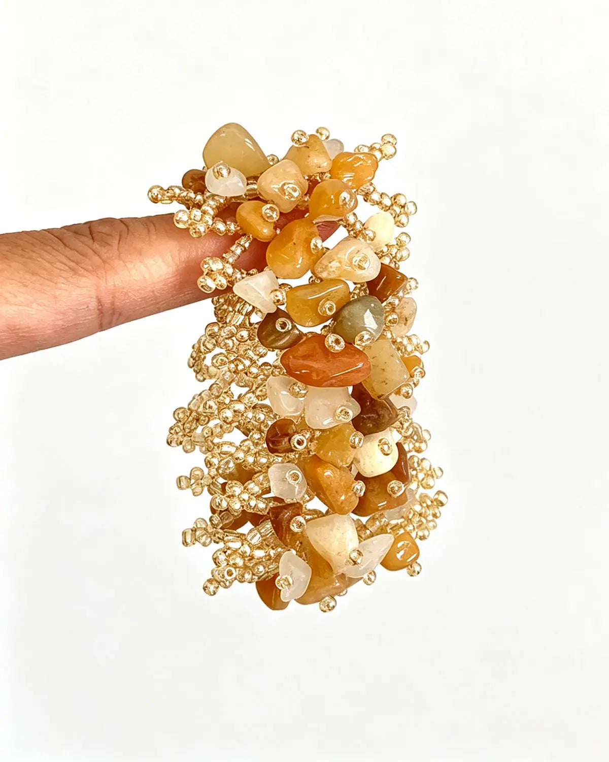 Amber Natural Stone Festival Retro Bracelet SP254