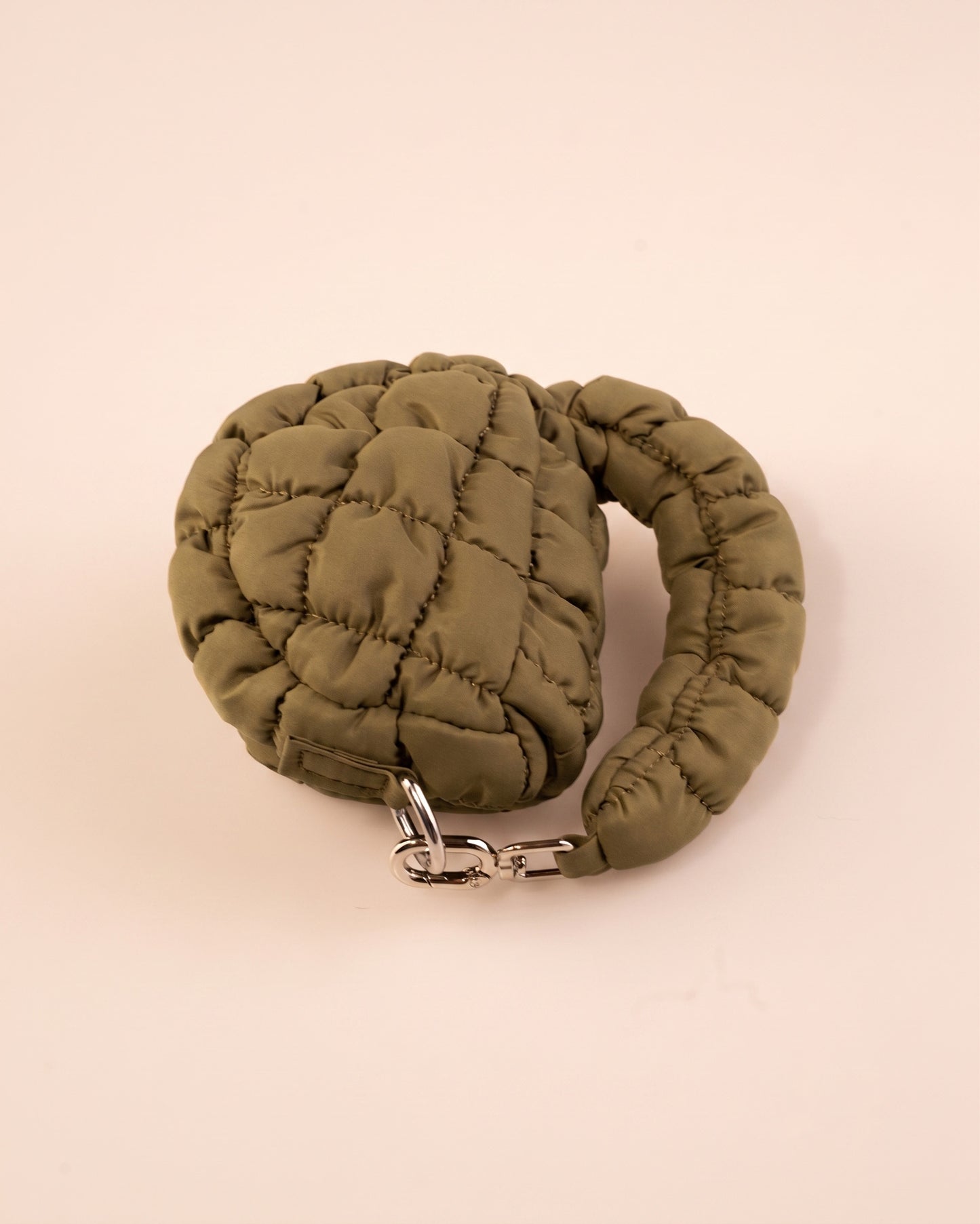 Green Puffer Mini Bag Casual Pouch SP251