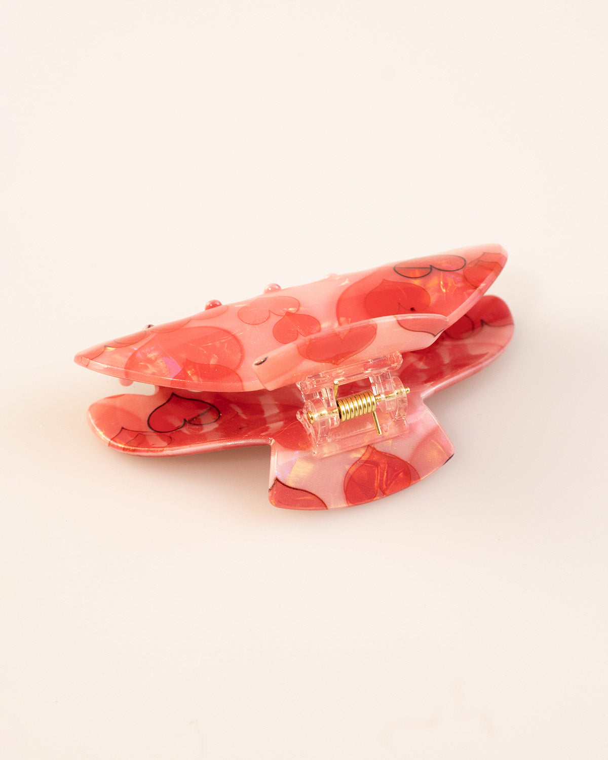 Wholesale Pink Heart Hair Claw Daily Sweet Accessory SP240