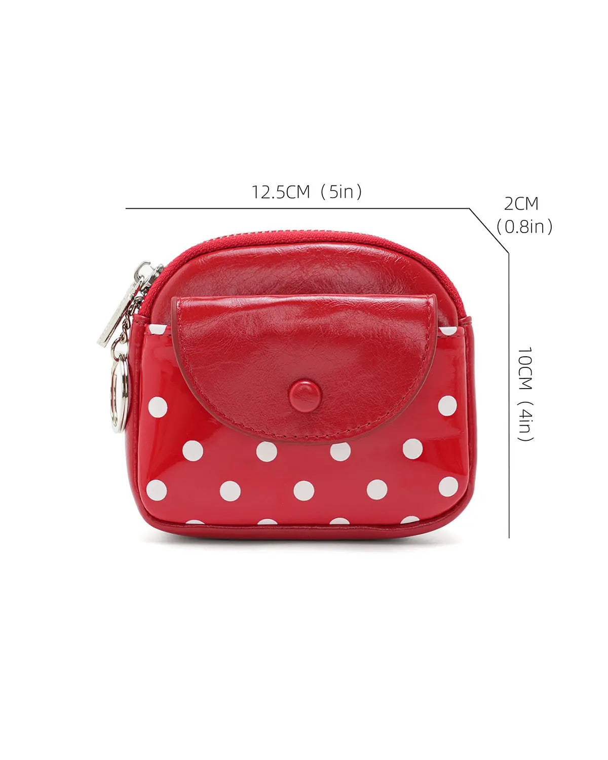 Red Polka Dot Coin Purse Cute Travel SP238
