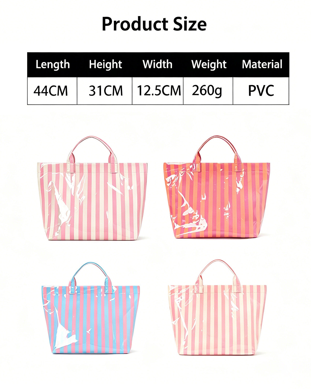 Blue Leopard Glossy Tote Beach Preppy Boutique Bag SP070