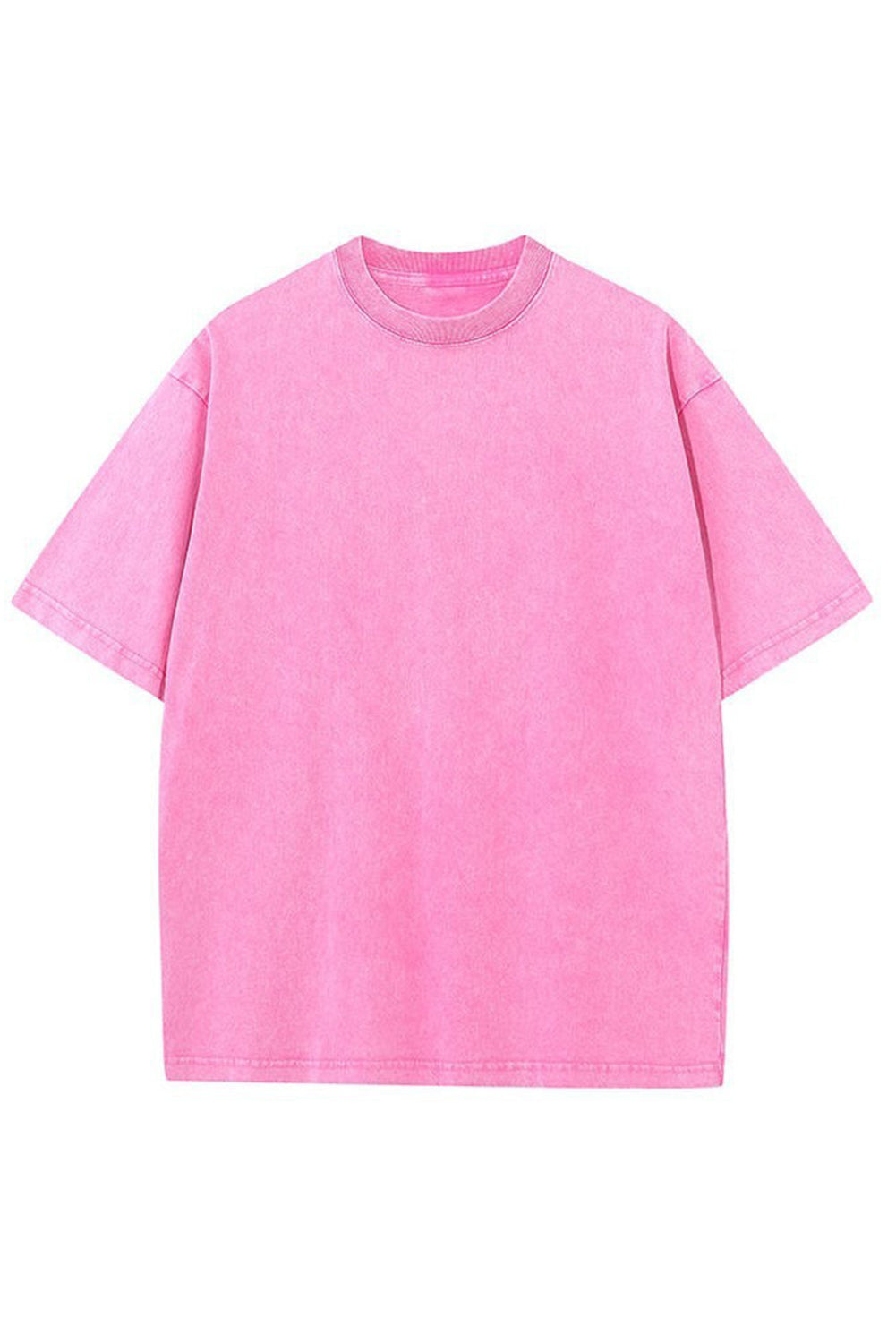 Wholesale 100% Cotton T shirt WomenHip Hop Washed TopsRetro Oversized T-shirt Short Sleeve WL003