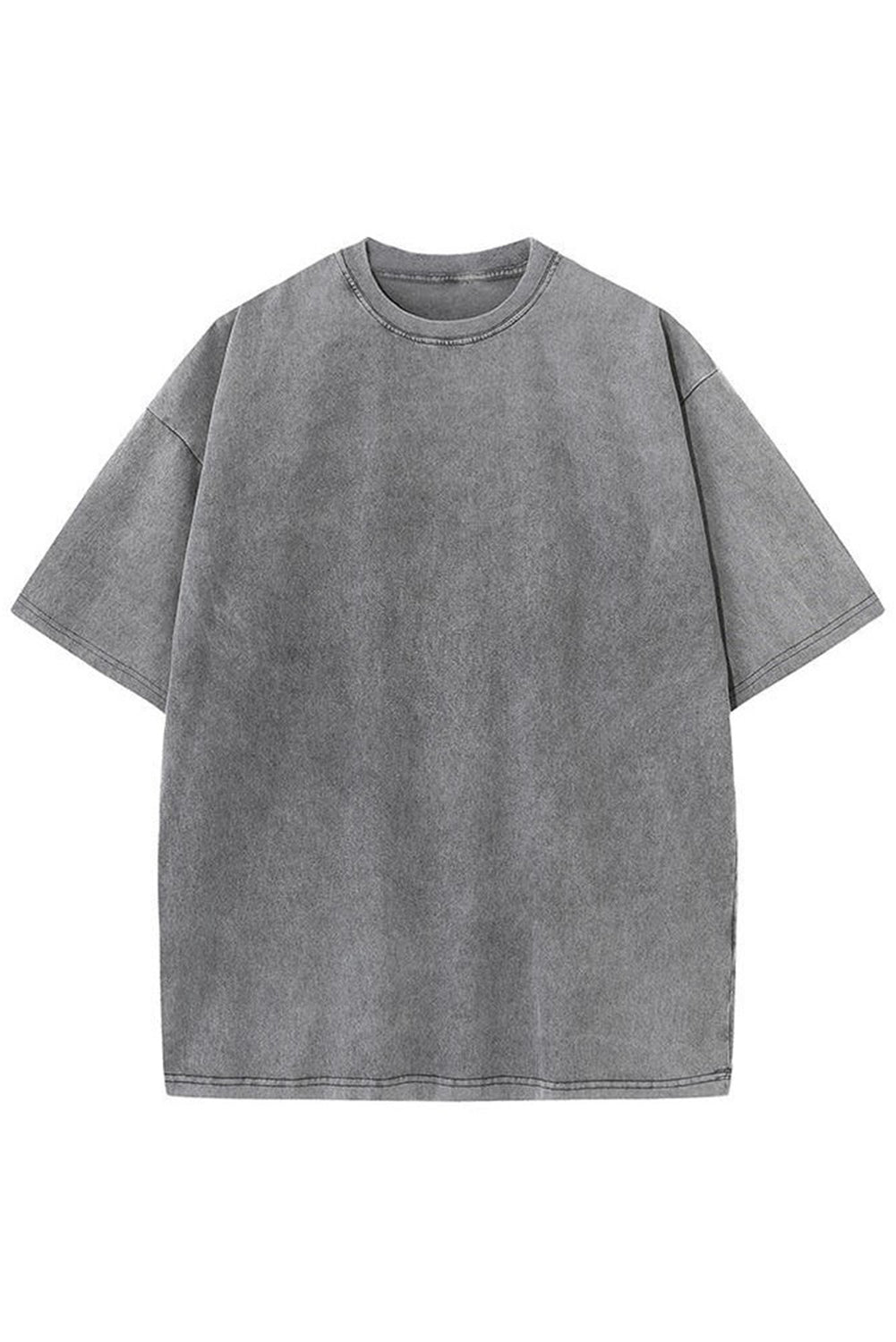 Wholesale 100% Cotton T shirt WomenHip Hop Washed TopsRetro Oversized T-shirt Short Sleeve WL003