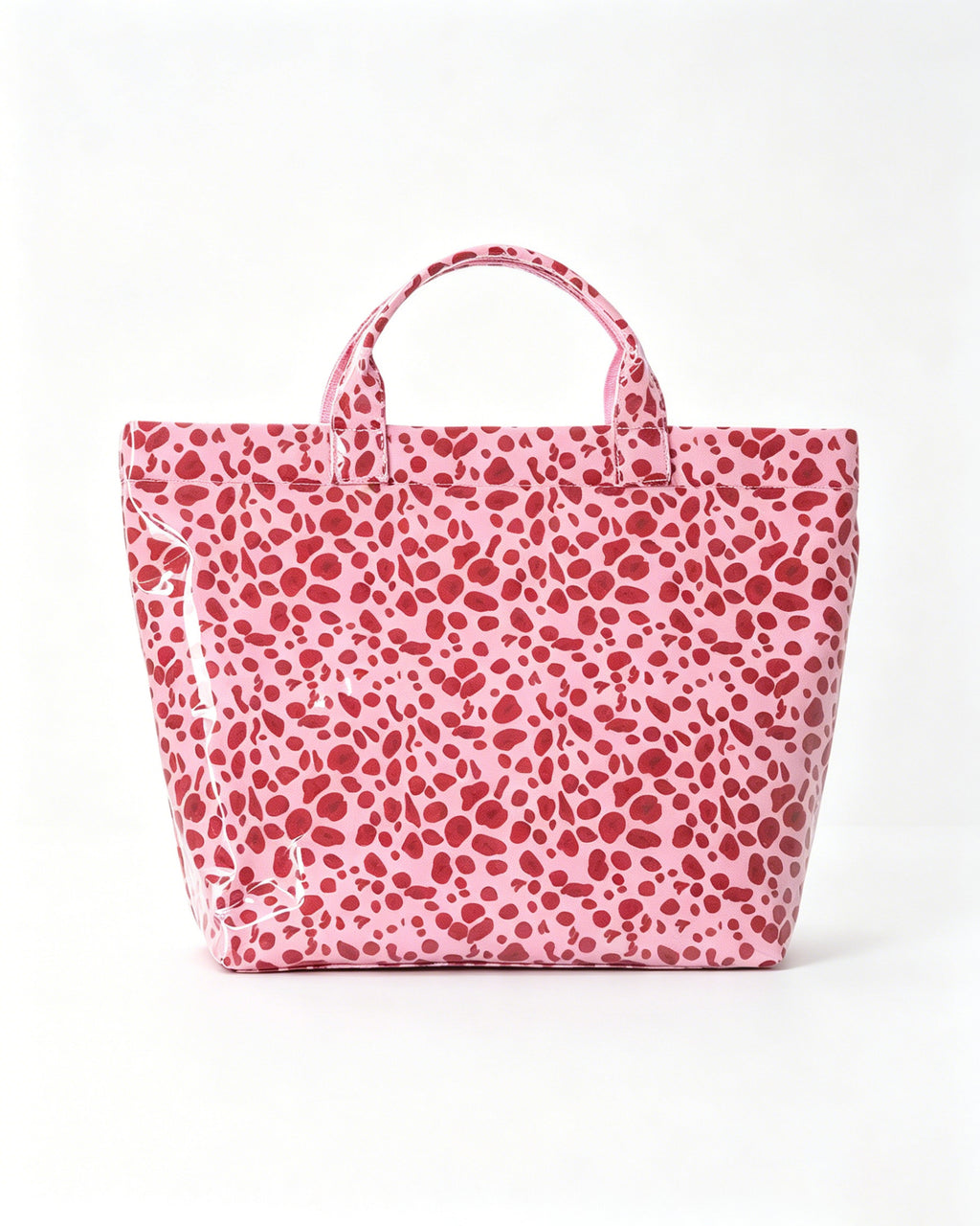 Wholesale Pink Leopard Print Jelly Tote Travel Boutique Trendy Bag SP067