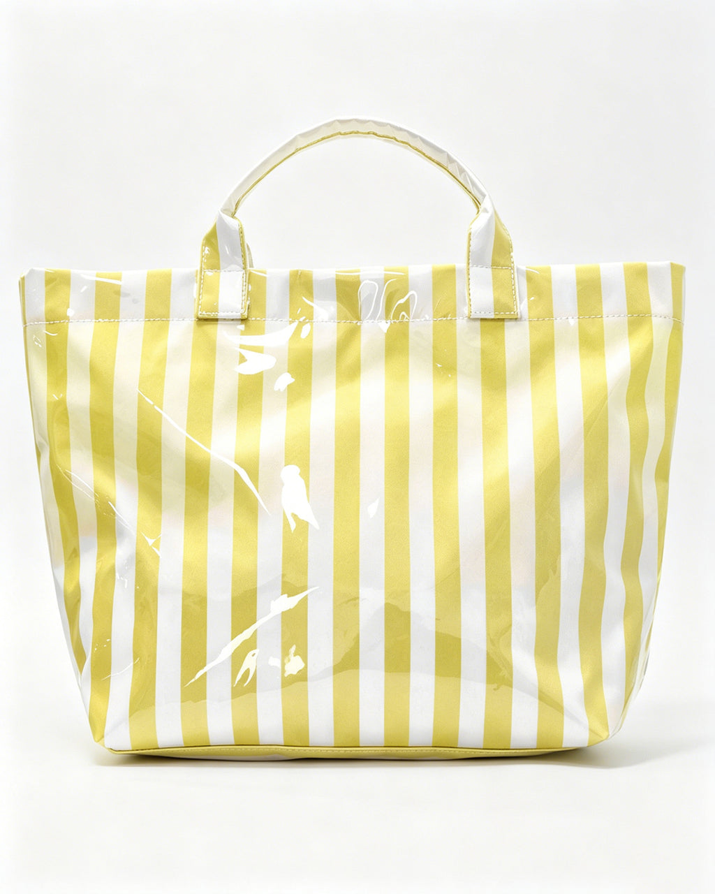Bulk Yellow Striped Waterproof Beach Tote Summer Sunny Boutique Pick SP069