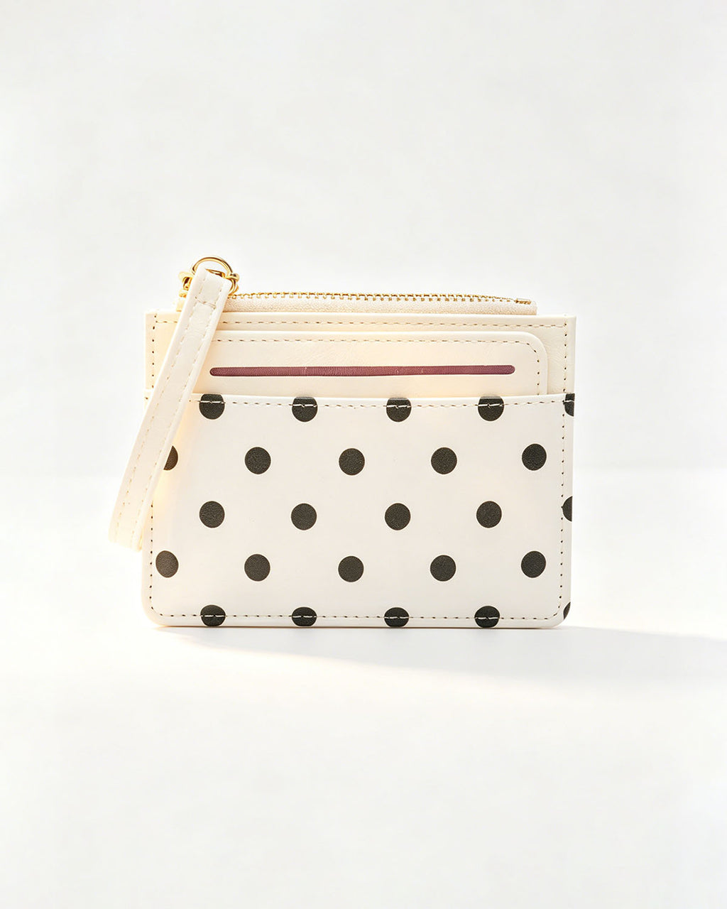 Wholesale White Polka Dot Wallet Casual Coin Purse SP234