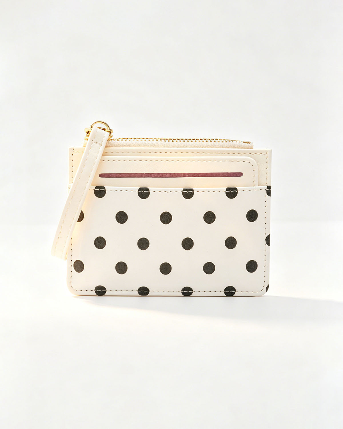 Wholesale White Polka Dot Wallet Casual Coin Purse SP234