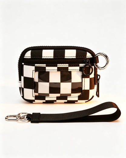 Checkerboard Waterproof Ultralight Window Pouch Travel ID Wallet SP156