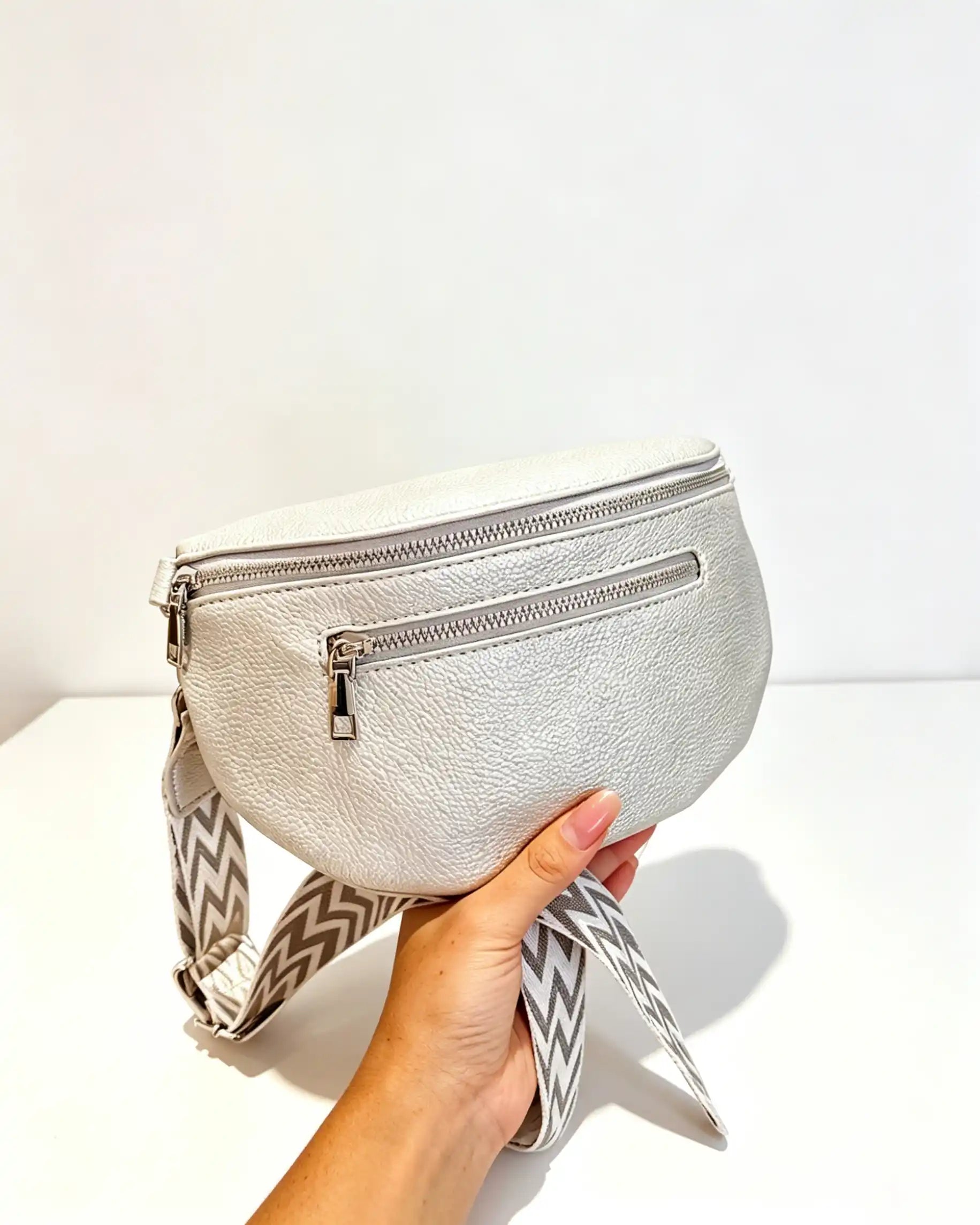Wholesale Silver Shiny Fanny Pack SP137