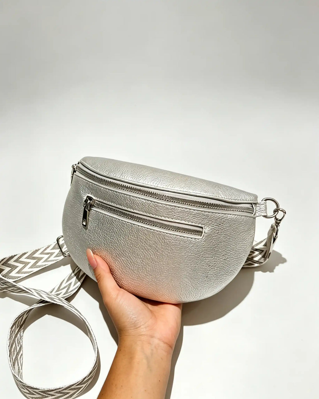 Wholesale Silver Shiny Fanny Pack SP137
