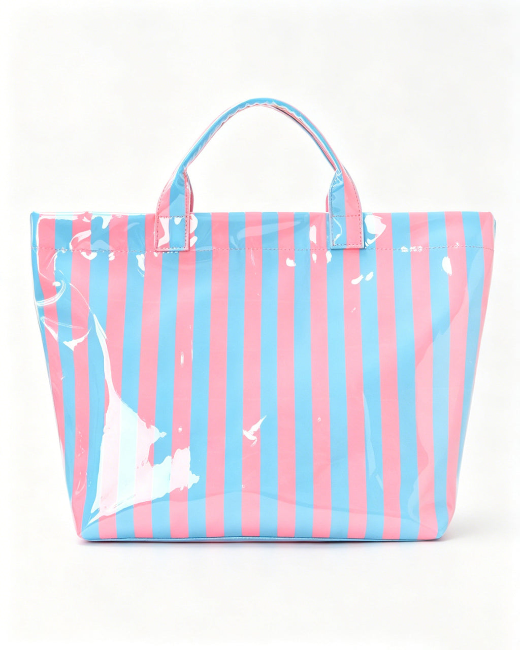 Bulk Pink Blue Striped Waterproof Tote Beach Coquette Aesthetic Bag SP066