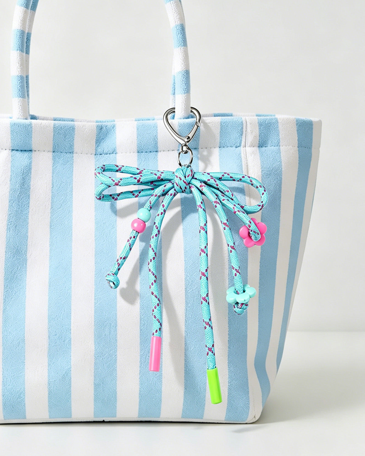 Light Blue Bow Bag Charm Casual Y2K Accessory SP048