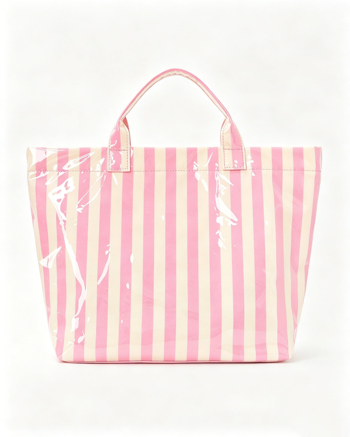 Wholesale Pink Striped Jelly Tote Bag Resort Coquette Gift SP075