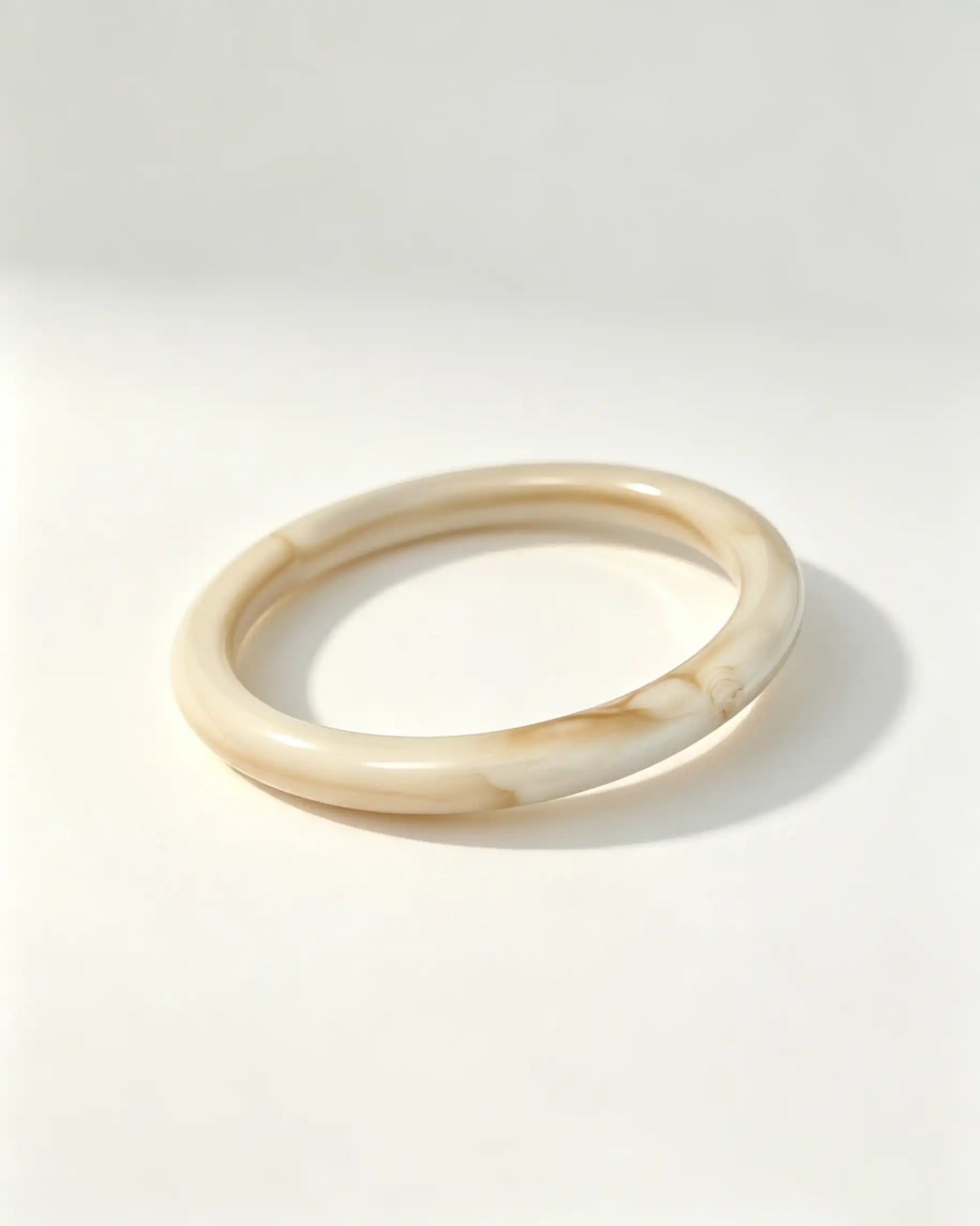 Wholesale Beige Marbled Resin Bangle SP114