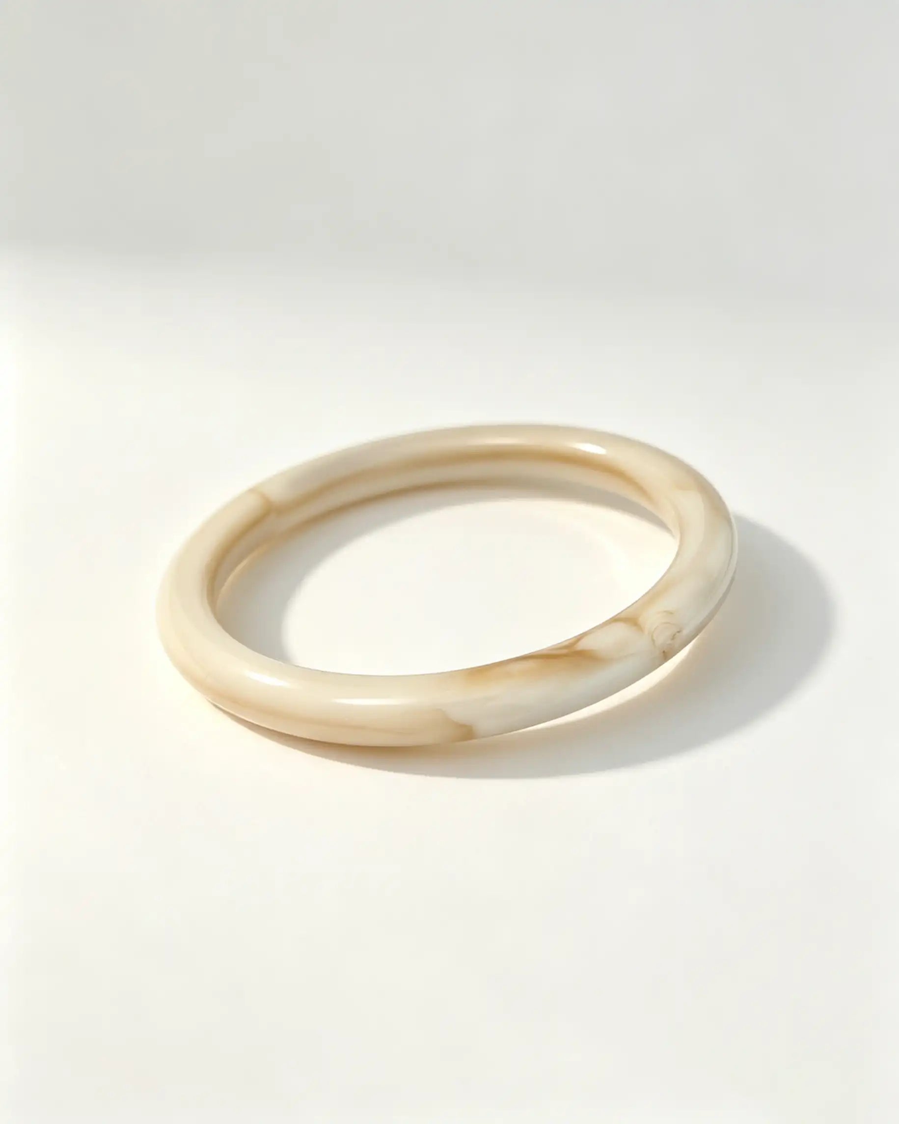 Wholesale Beige Marbled Resin Bangle SP114