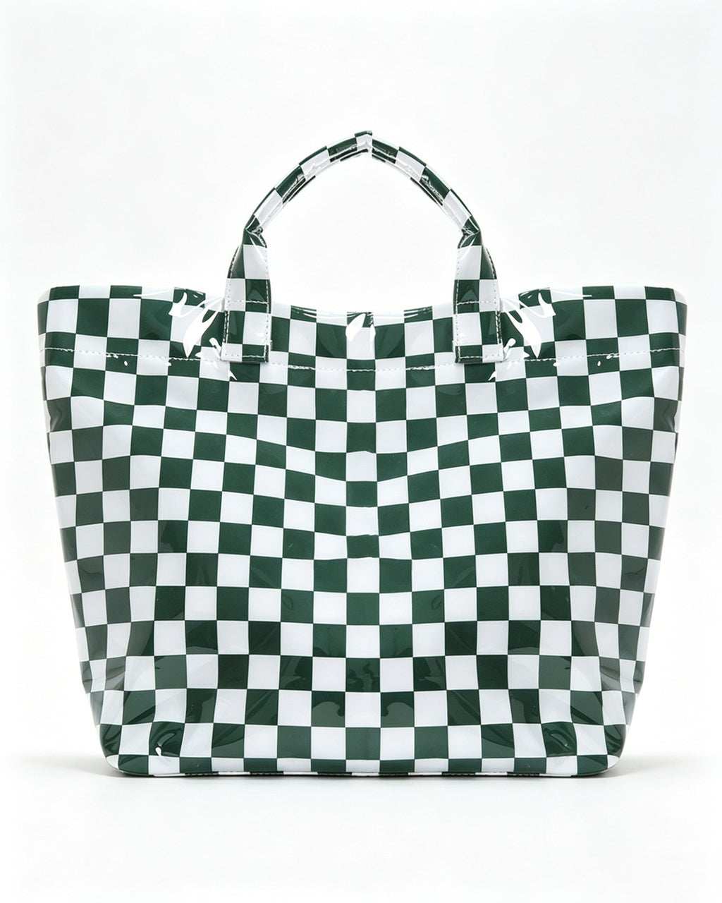 Wholesale Black Checkerboard Waterproof Tote Picnic Retro Boutique Bag SP072
