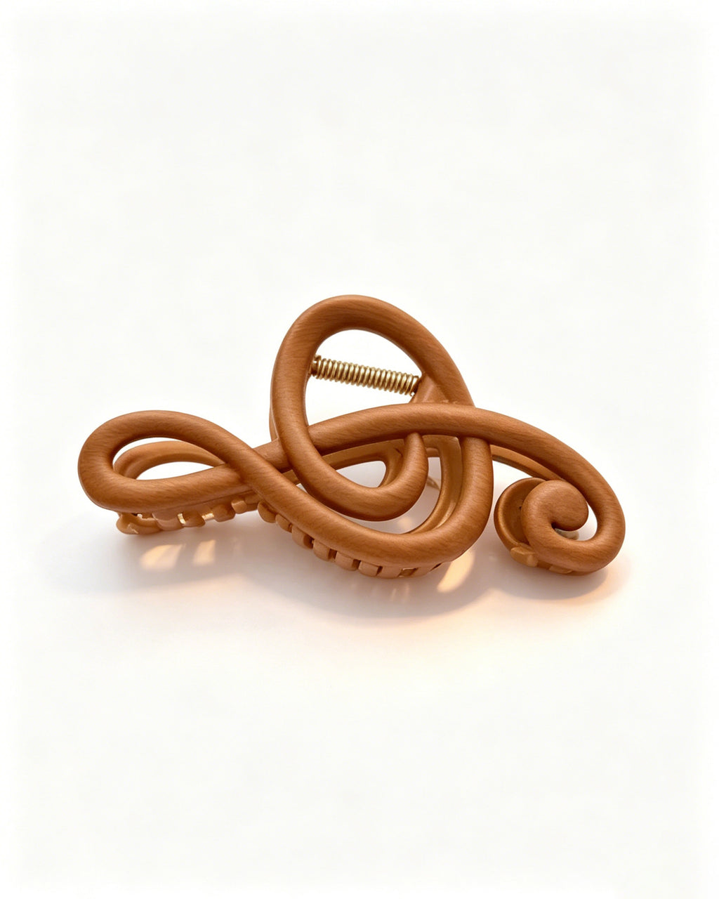 Wholesale Wooden Grain printed  Music Note Hair Claw Vacation Boho Accessory SP088