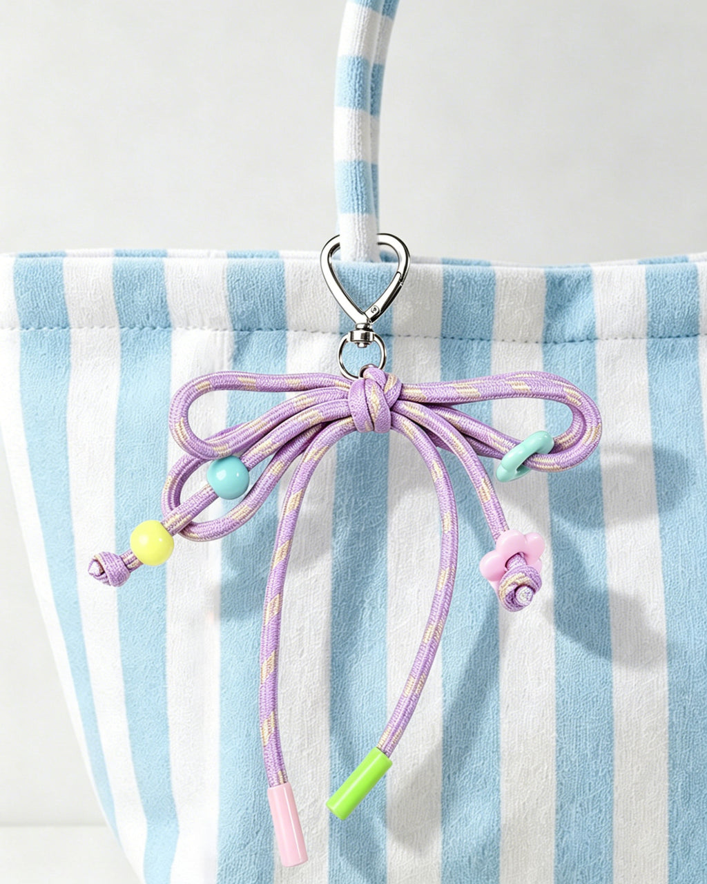 Wholesale Lavender Rope Bow Keychain Cute Purse Charm SP046