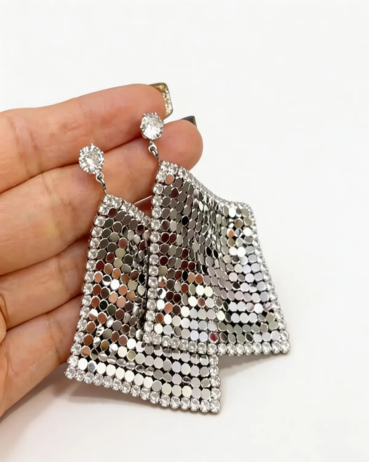 Gold Silver Zircon Earring Party Boutique SP311