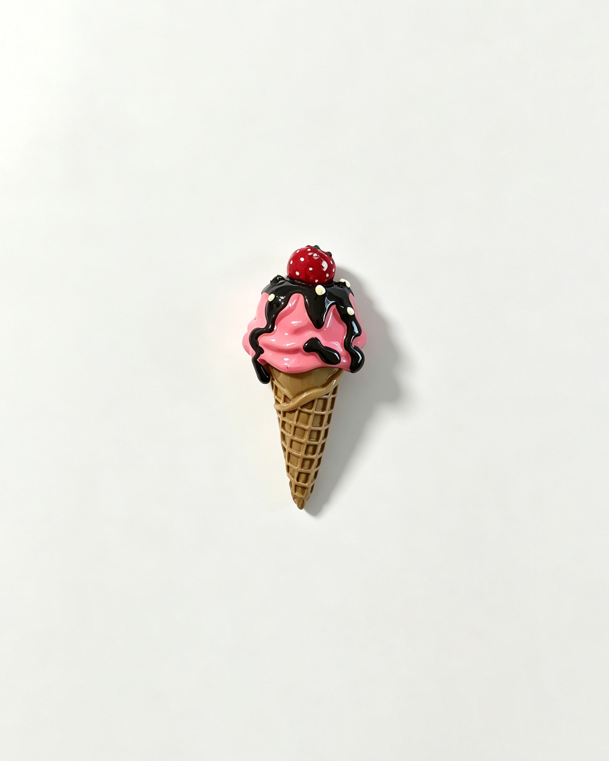 Wholesale Strawberry Ice Cream Cone Fridge Magnet SP024