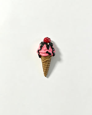 Wholesale Strawberry Ice Cream Cone Fridge Magnet SP024