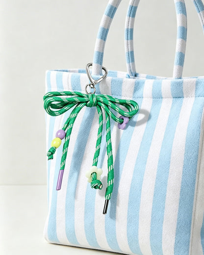 Green Bow Bag Charm Casul Cute Tote Accessory SP050
