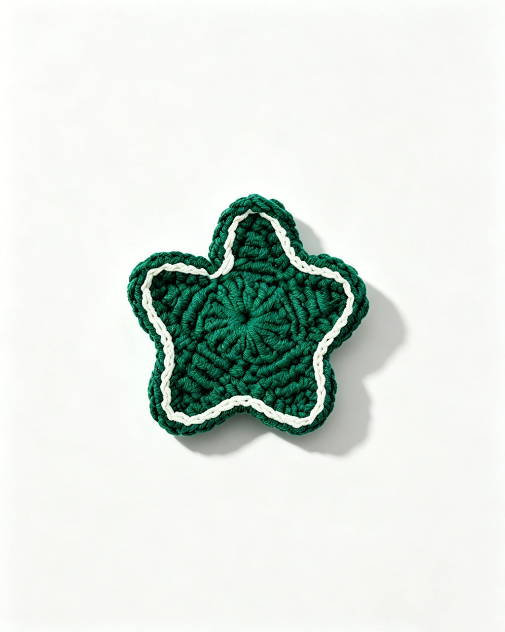 Wholesale Green Handmade Crochet Star Magnet SP025
