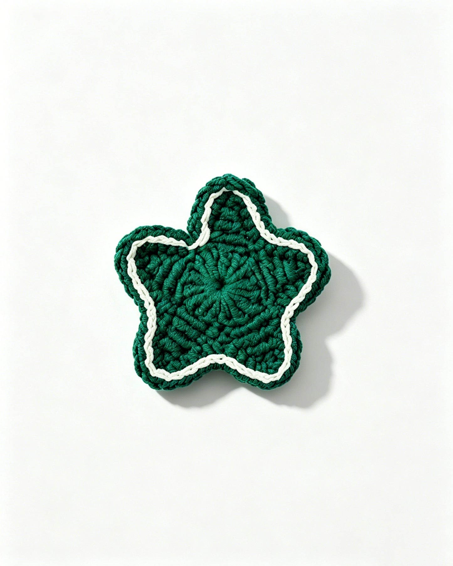 Wholesale Green Handmade Crochet Star Magnet SP025