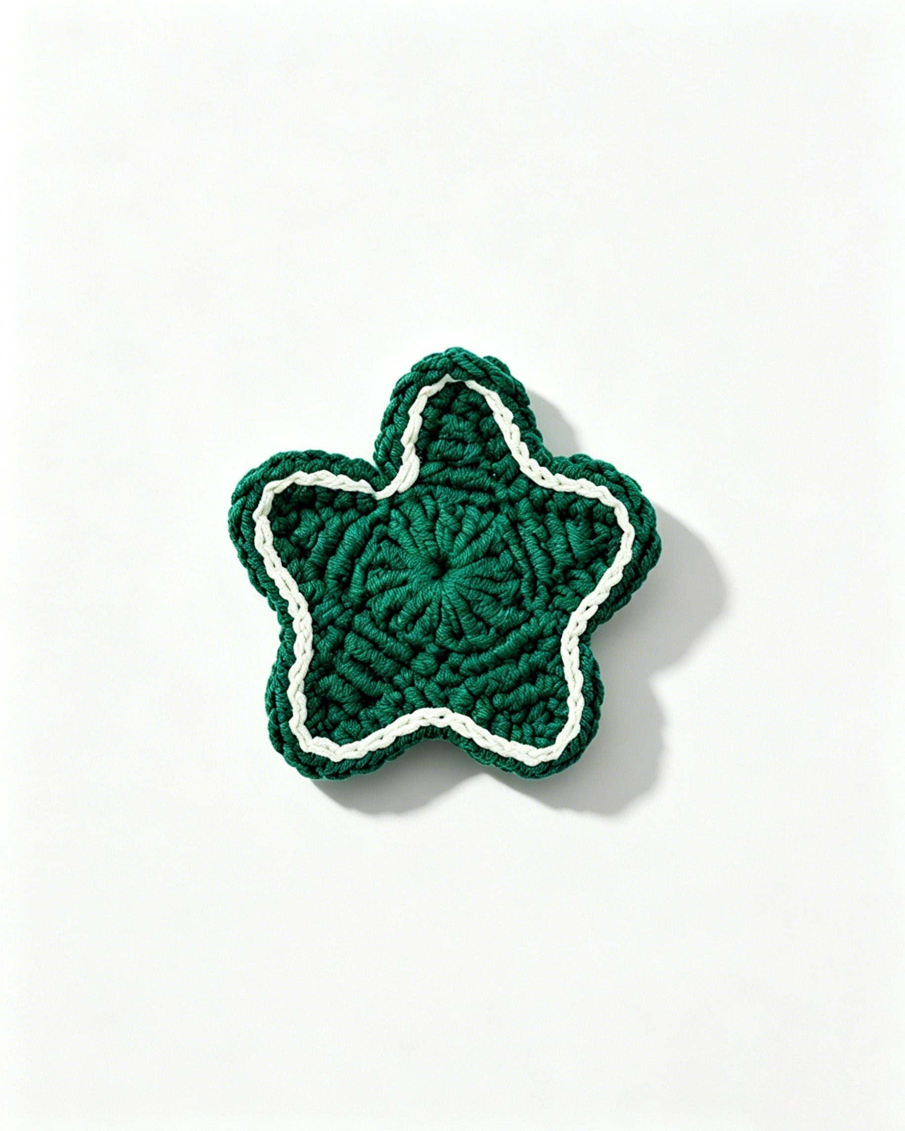 Wholesale Green Handmade Crochet Star Magnet SP025
