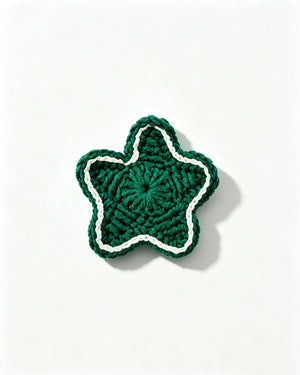 Wholesale Green Handmade Crochet Star Magnet SP025