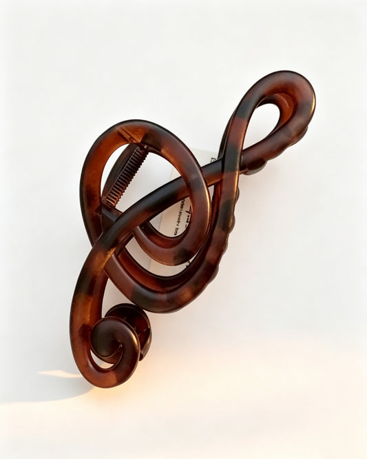 Bulk Tortoiseshell Music Note Hair Claw Office Elegant Accessory SP085