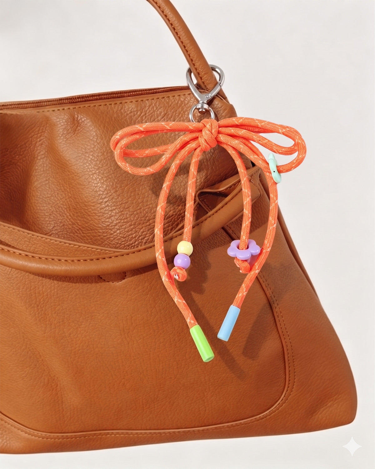 Wholesale Orange Rope Bow Keychain Summer Preppy Boutique Gift SP043