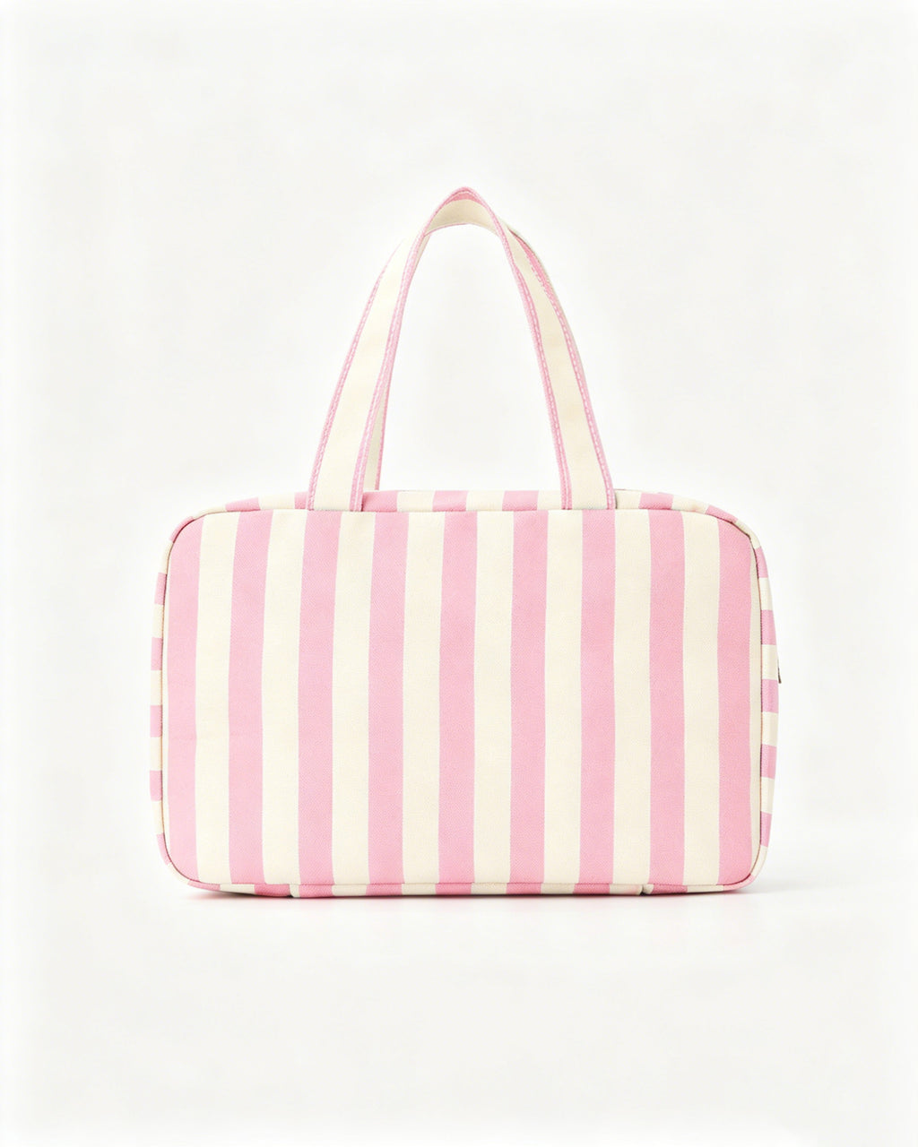 Wholesale Pink Striped Hanging Toiletry Bag Travel Preppy Gift