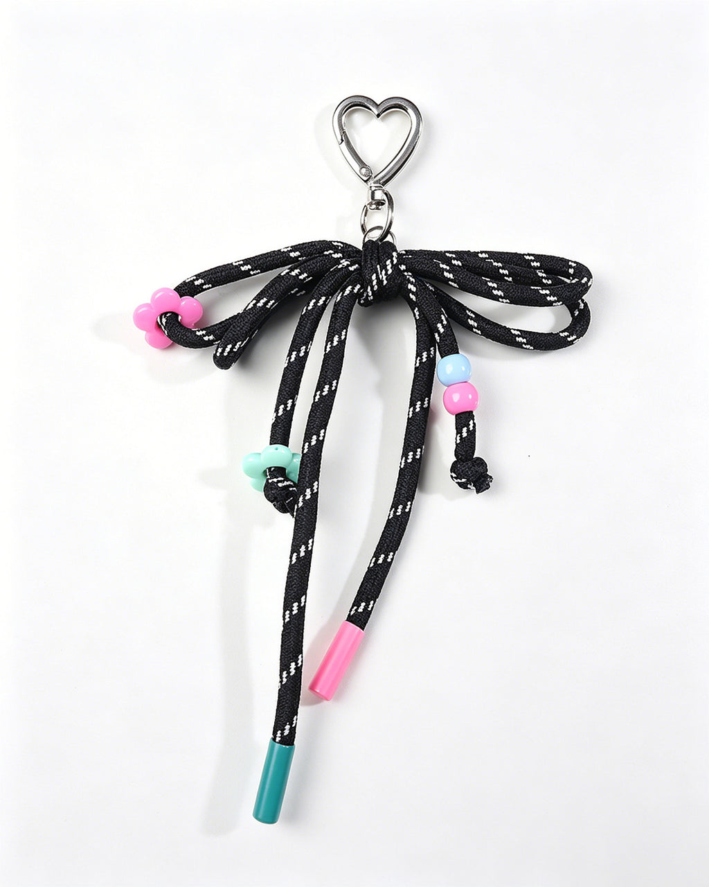 Wholesale Black Rope Bow Keychain Casual Edgy Bag Decor SP044