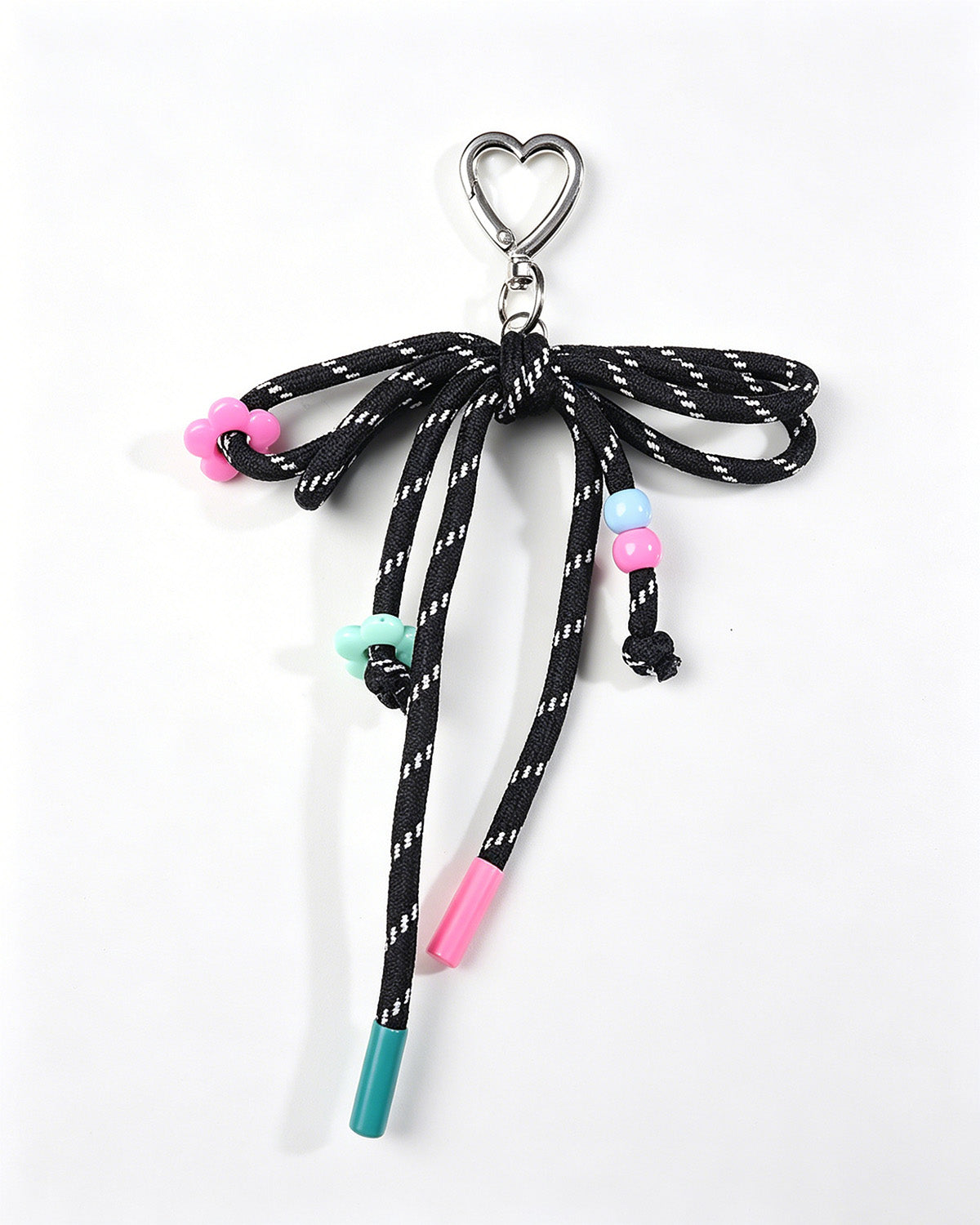 Wholesale Black Rope Bow Keychain Casual Edgy Bag Decor SP044