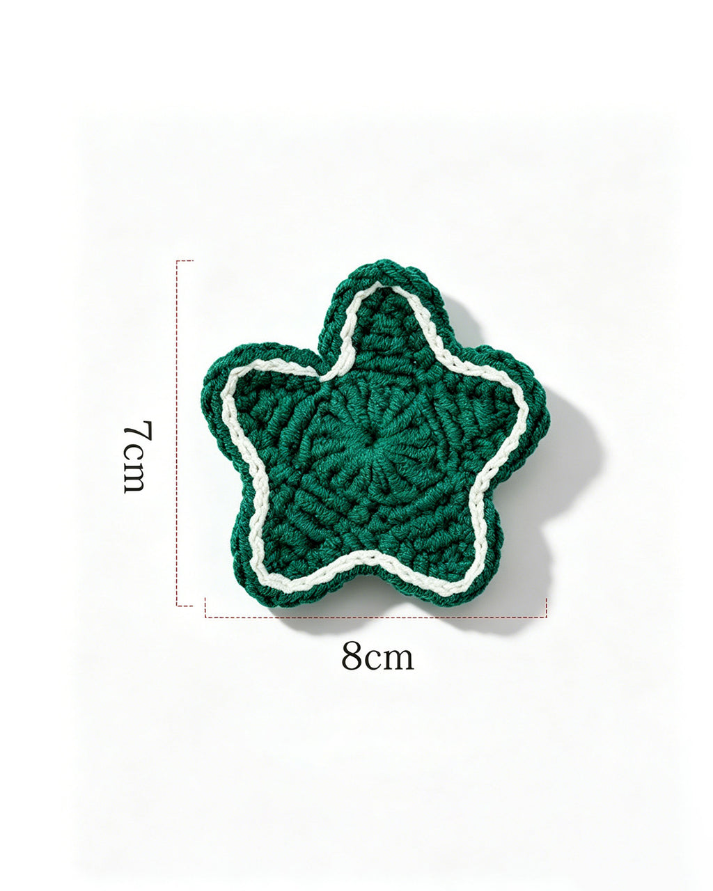 Wholesale Green Handmade Crochet Star Magnet SP025
