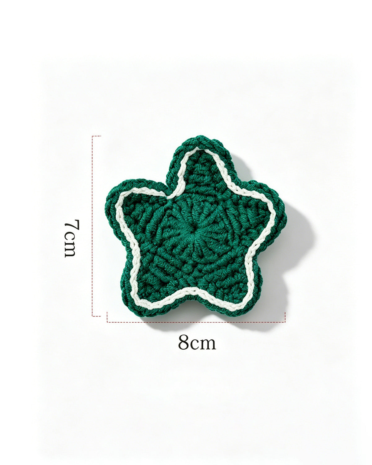 Wholesale Green Handmade Crochet Star Magnet SP025