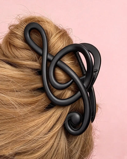 Black Music Note Claw Daily Boutique SJHL350BK