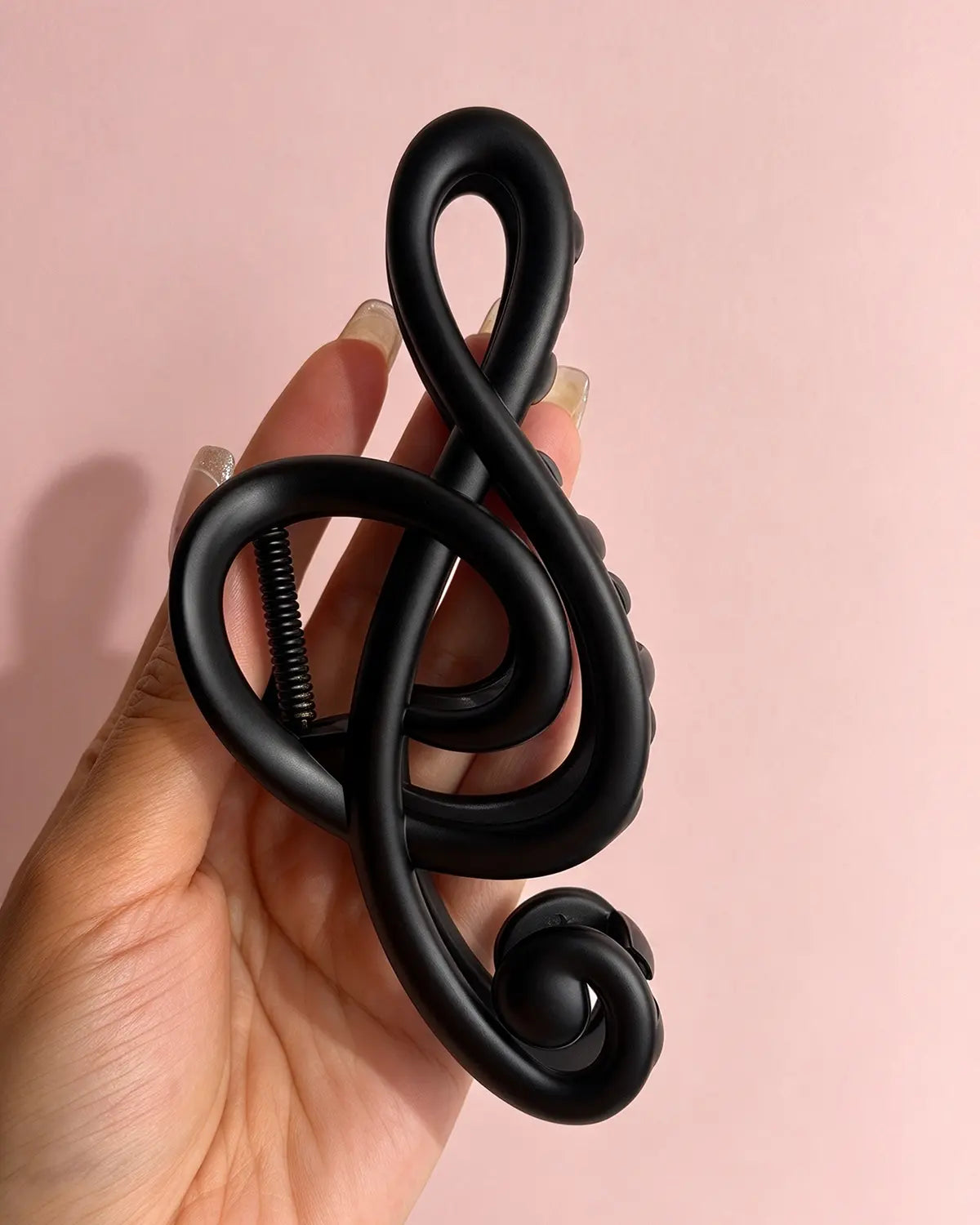 Black Music Note Claw Daily Boutique SJHL350BK