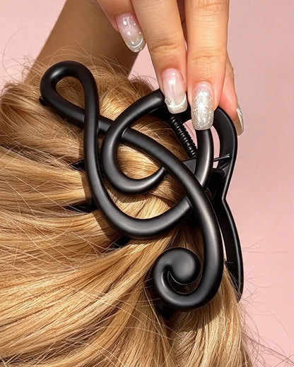 Black Music Note Claw Daily Boutique SJHL350BK