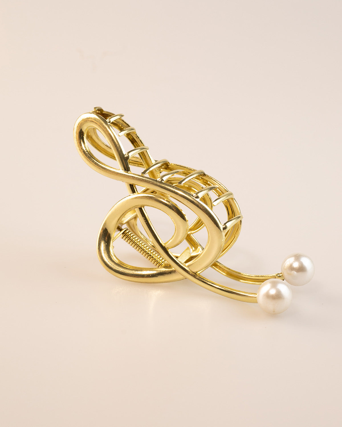 Bulk Gold Metal Pearl Hair Claw Clip Party Elegant Accessory SP079