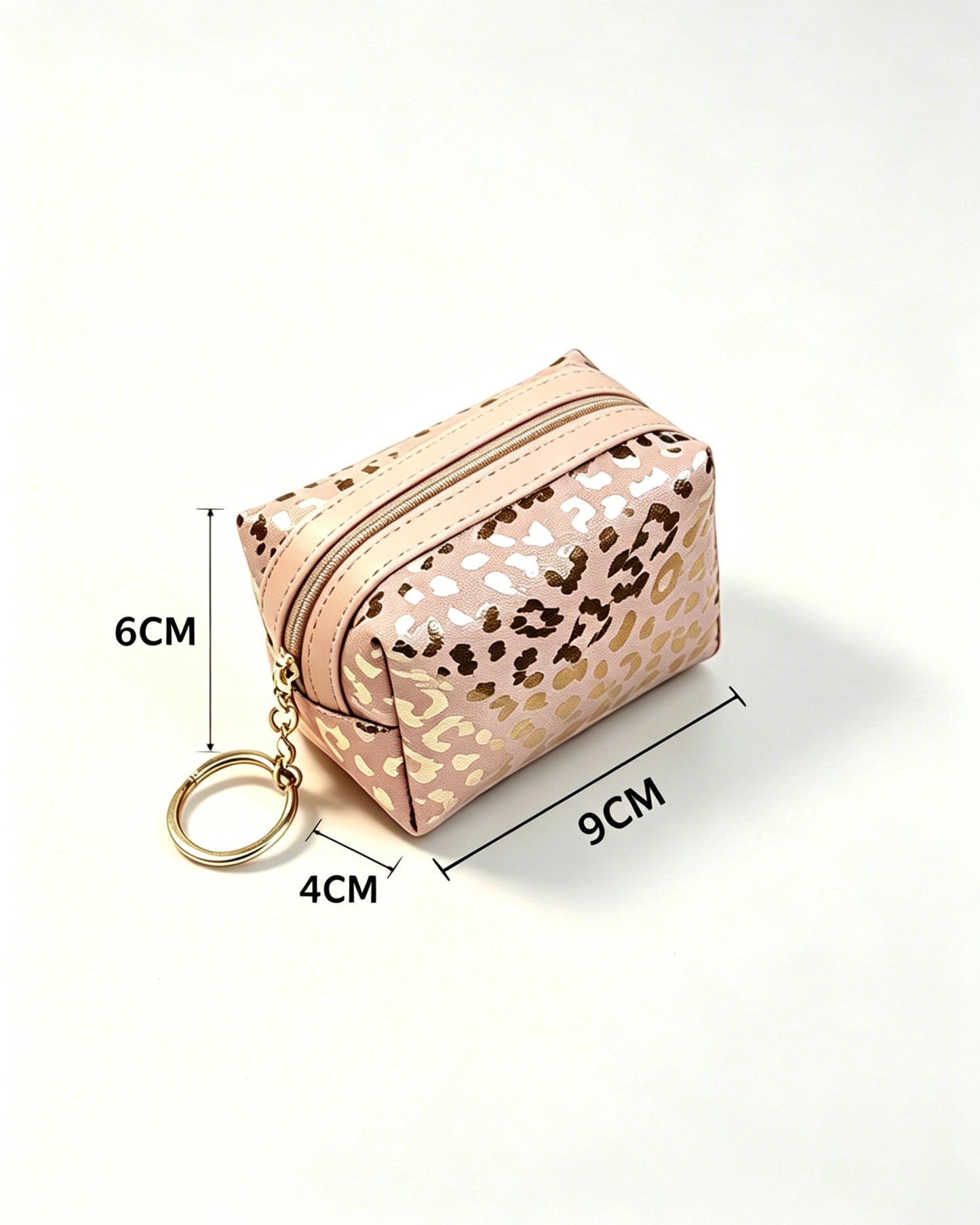 Pink Foil Leopard Cosmetic Bag Party Cute Pouch SP152