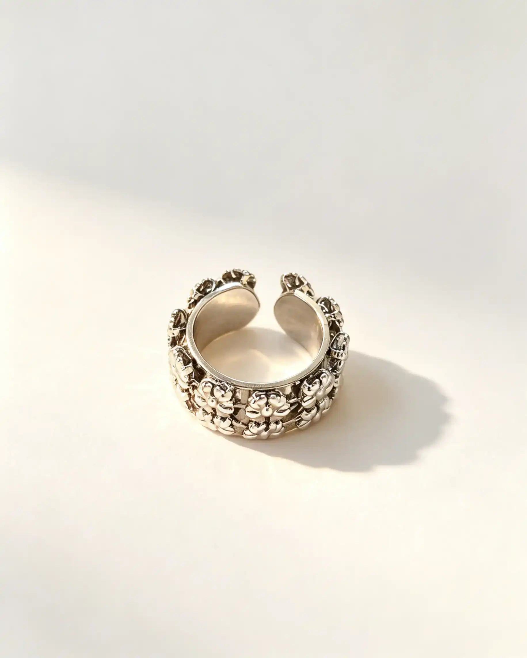 Bulk Silver Vintage Carved Chunky Ring Festival Boho Accessory SP094