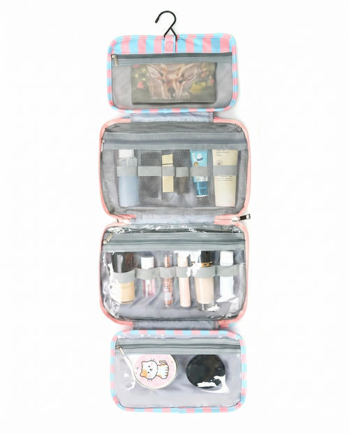 Bulk Blue Pink 4-Fold Toiletry Organizer Vacation Y2K Accessory SP082